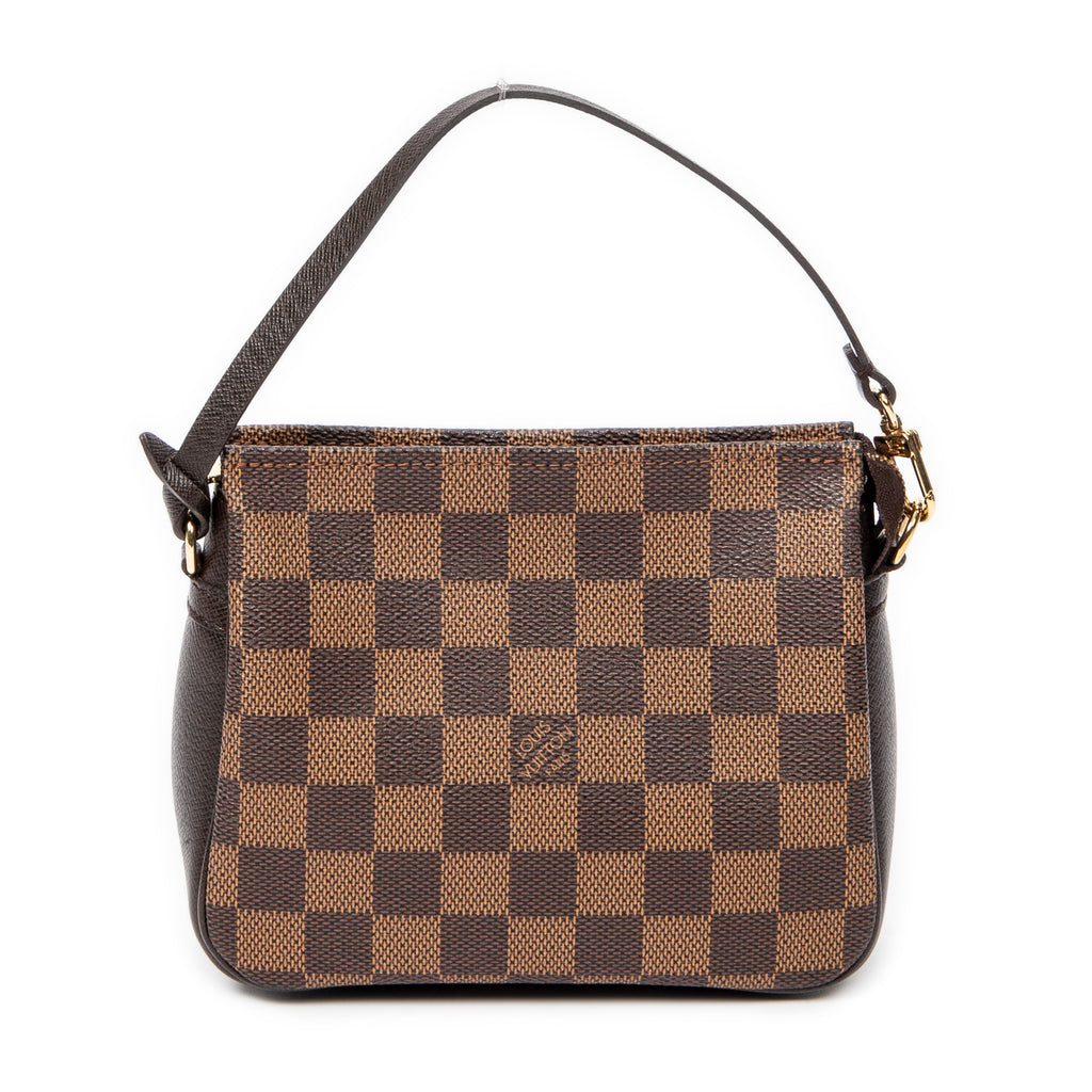 Handbag Trousse Make Up Pouch Brown Damier Ebene