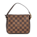 Handbag Trousse Make Up Pouch Brown Damier Ebene