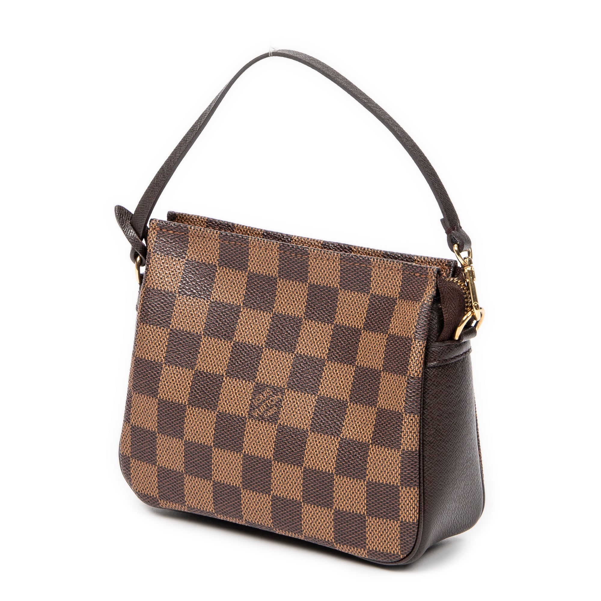 Handbag Trousse Make Up Pouch Brown Damier Ebene