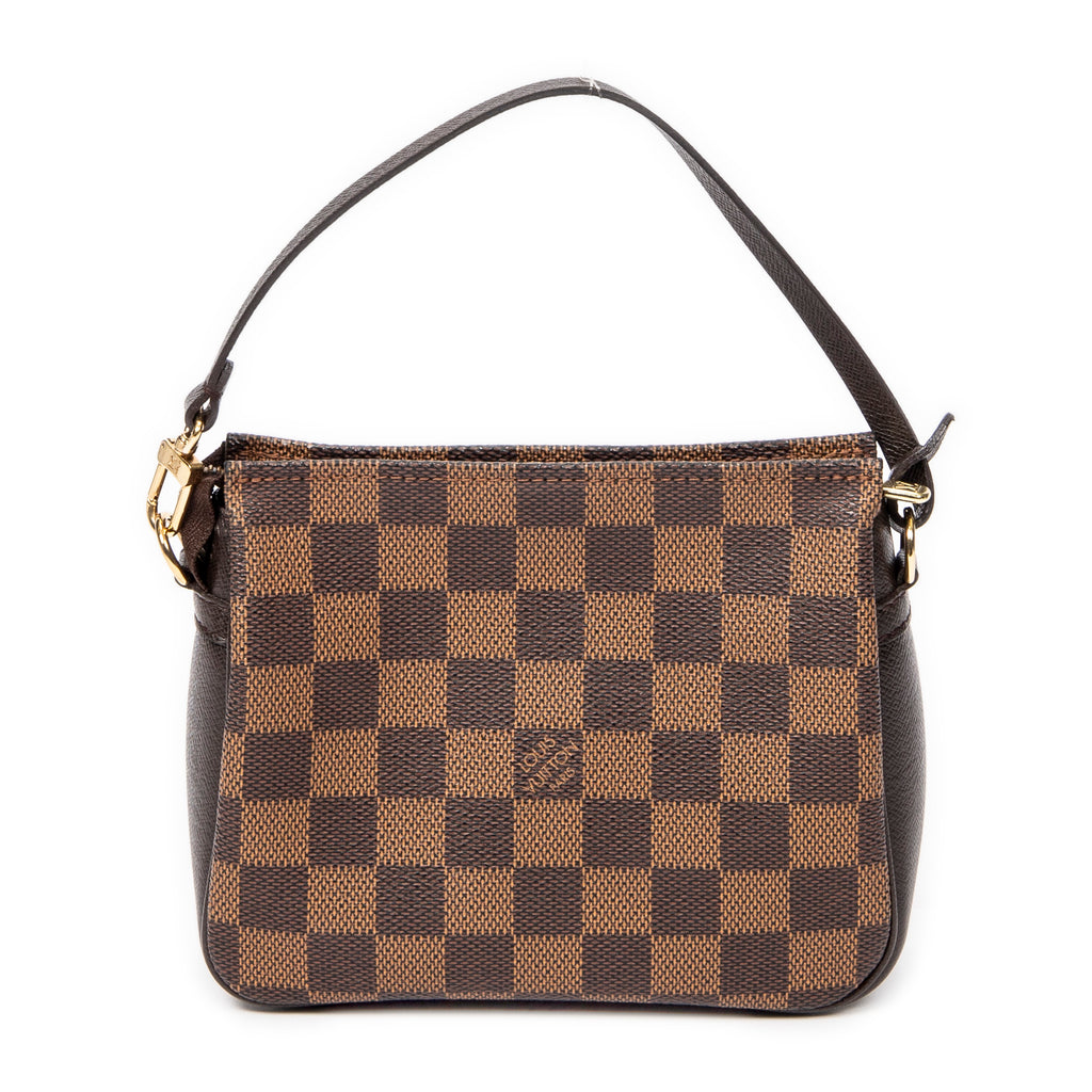 Handbag Trousse Make Up Pouch Brown Damier Ebene