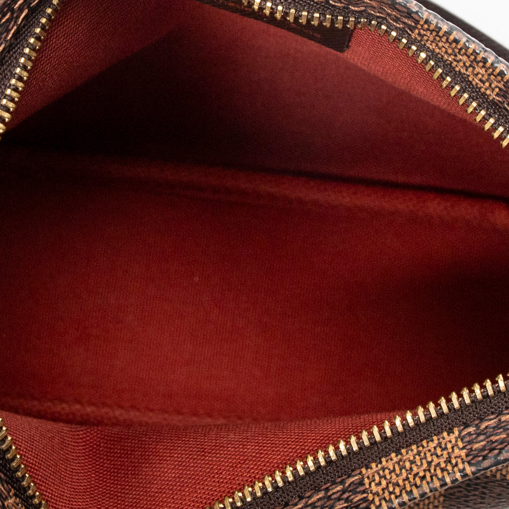 Handbag Trousse Make Up Pouch Brown Damier Ebene