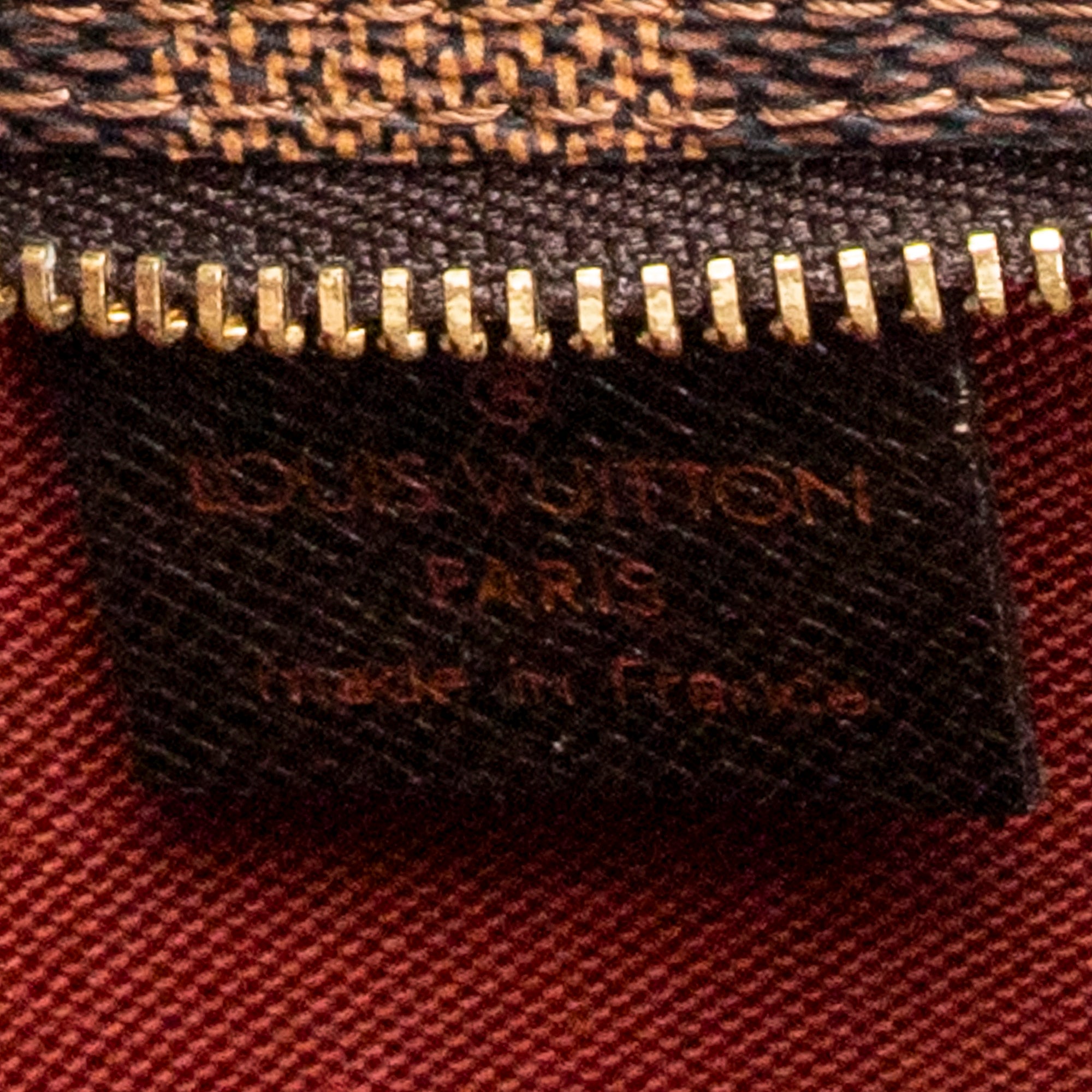 Handbag Trousse Make Up Pouch Brown Damier Ebene