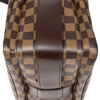 Shoulder Bag Naviglio Brown Damier Ebene