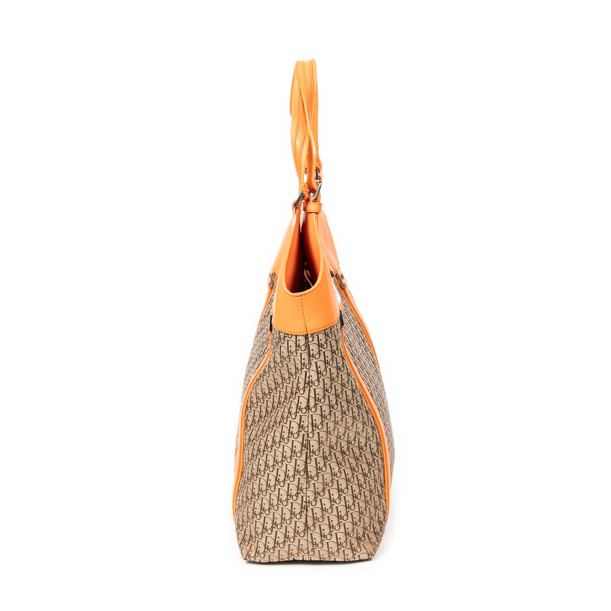 Shoulder Bag Large Street Chic Tote Beige Diorissimo Canvas