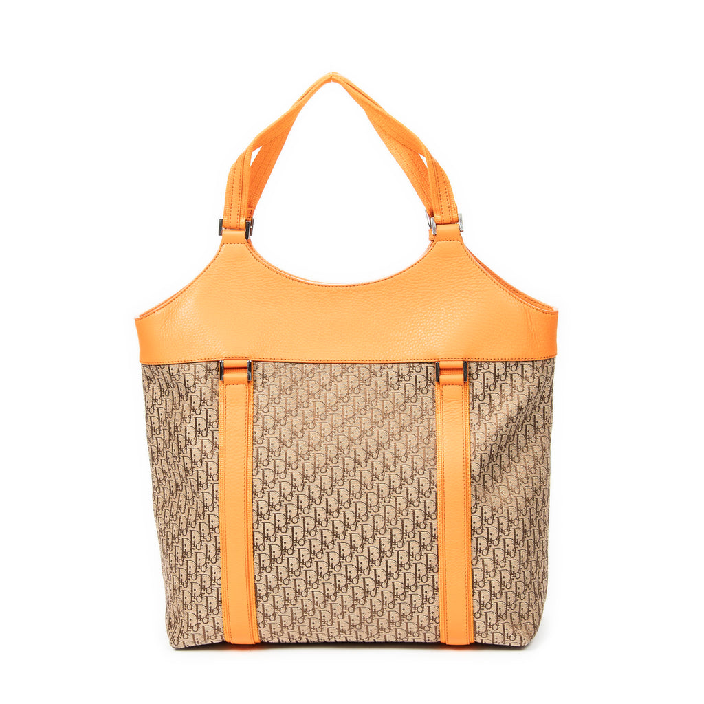 Shoulder Bag Large Street Chic Tote Beige Diorissimo Canvas