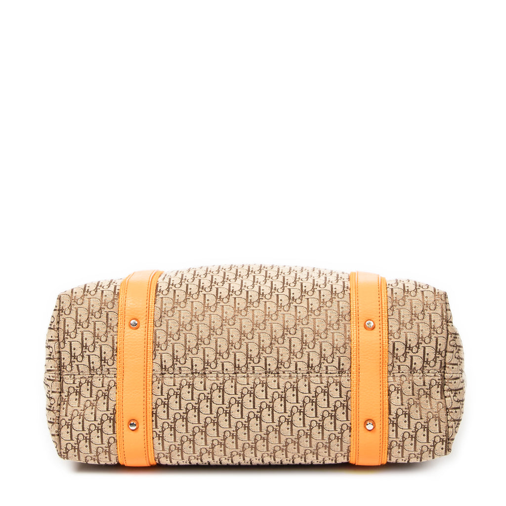 Shoulder Bag Large Street Chic Tote Beige Diorissimo Canvas
