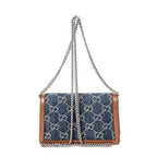 Shoulder Bag Mini Dionysus Chain Crossbody Tan Monogrammed Denim Canvas