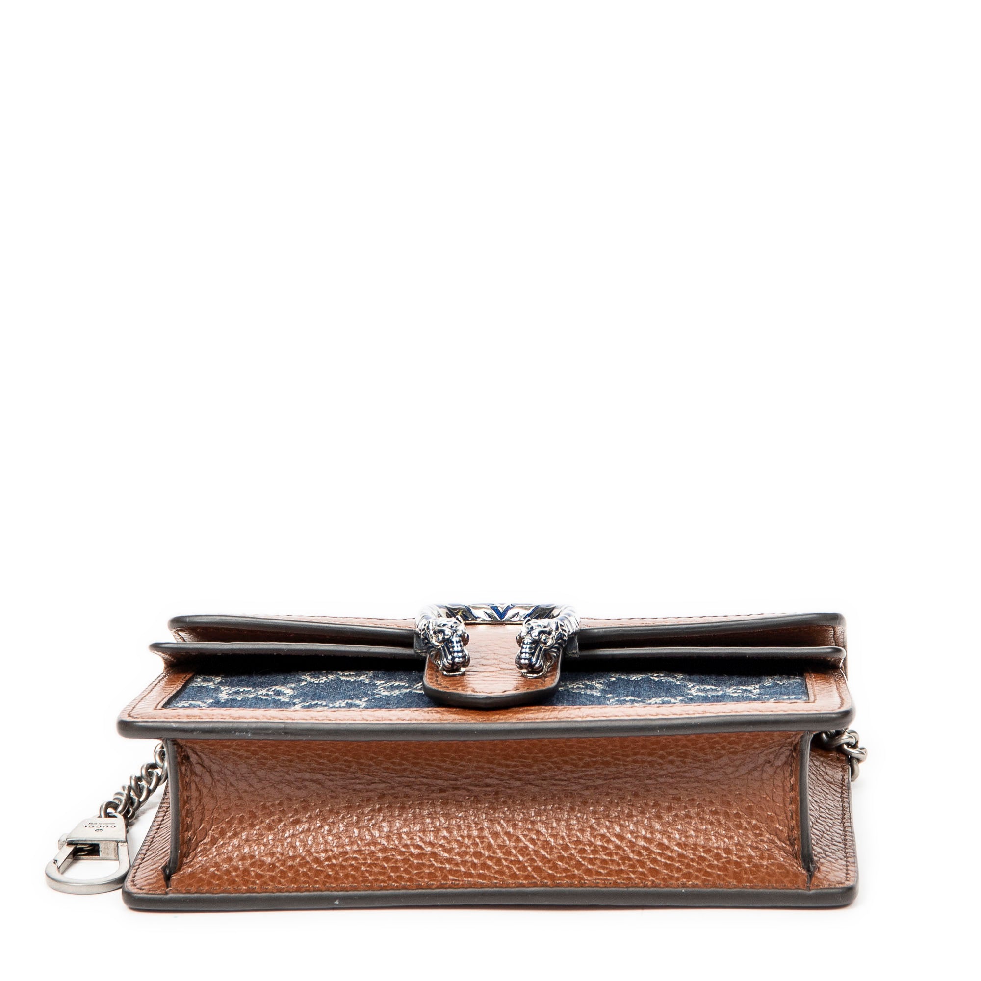Shoulder Bag Mini Dionysus Chain Crossbody Tan Monogrammed Denim Canvas