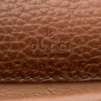 Bolso Bandolera Mini Dionysus Cadena Cruzada Lona Vaquera Monogramada Color Camel