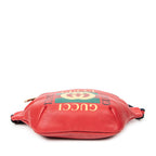Shoulder Bag Web Logo Belt Bag Red Grained Leather