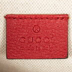 Shoulder Bag Web Logo Belt Bag Red Grained Leather