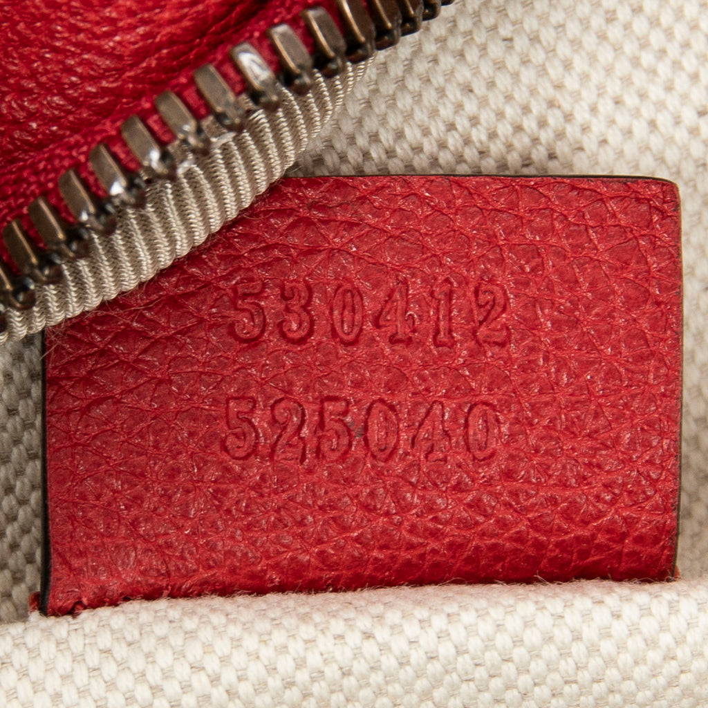 Shoulder Bag Web Logo Belt Bag Red Grained Leather