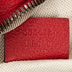 Shoulder Bag Web Logo Belt Bag Red Grained Leather
