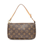 Handbag Accessory Pouch Brown Monogram Canvas