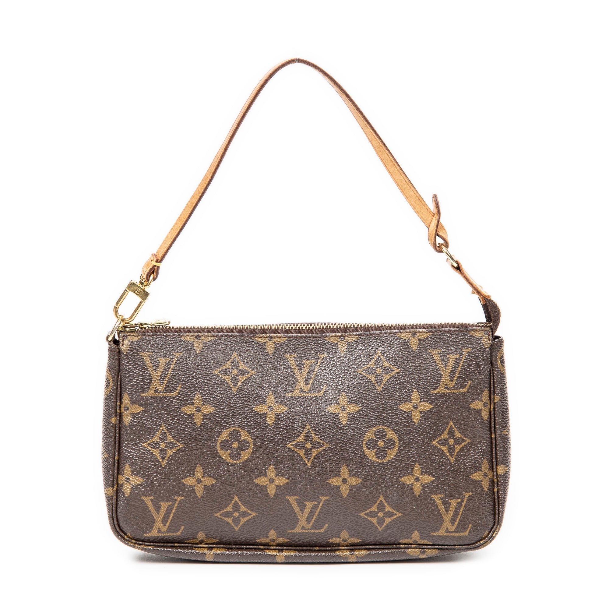 Handbag Accessory Pouch Brown Monogram Canvas