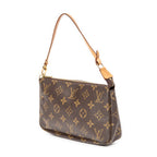 Handbag Accessory Pouch Brown Monogram Canvas