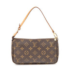 Handbag Accessory Pouch Brown Monogram Canvas
