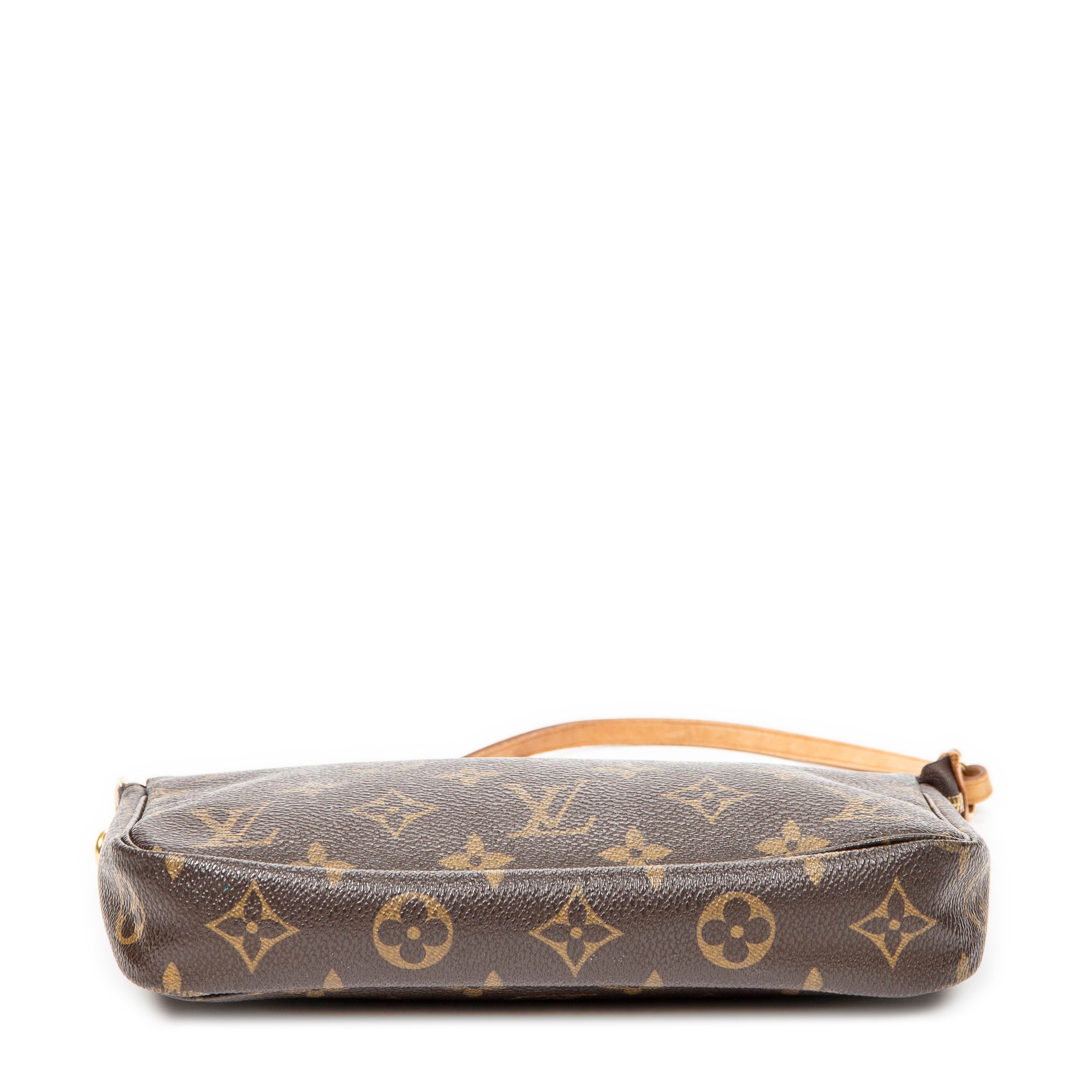 Handbag Accessory Pouch Brown Monogram Canvas