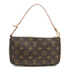 Handbag Accessory Pouch Brown Monogram Canvas
