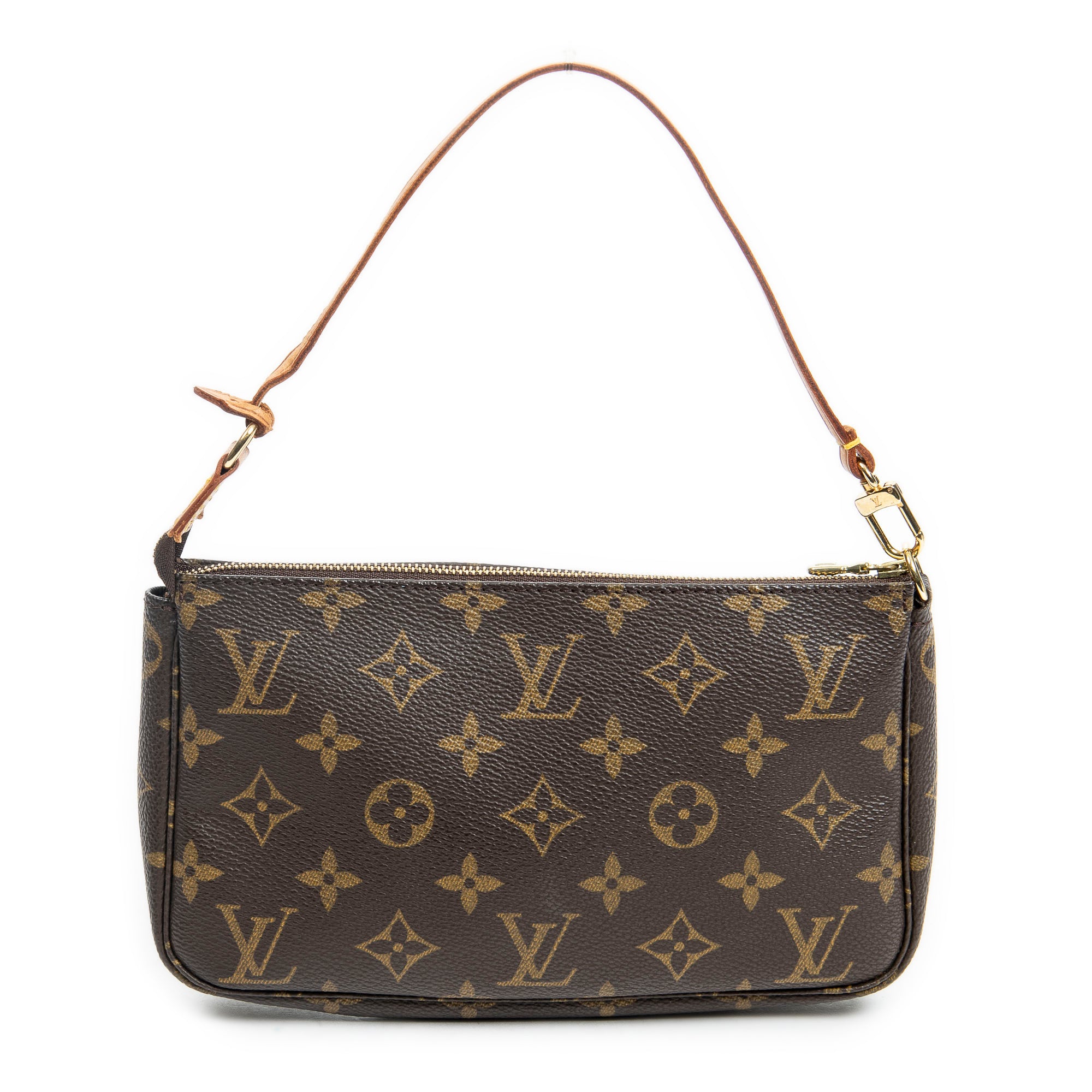 Handbag Accessory Pouch Brown Monogram Canvas