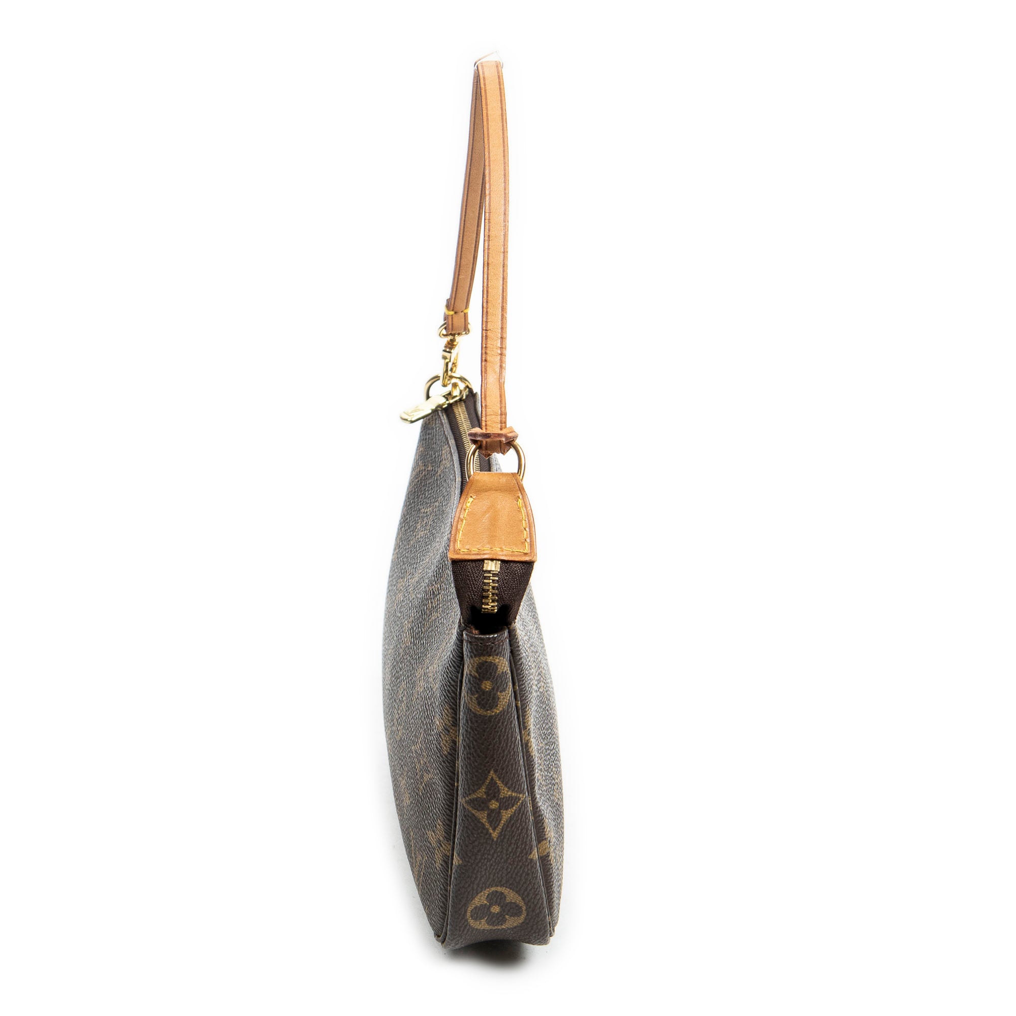Handbag Accessory Pouch Brown Monogram Canvas
