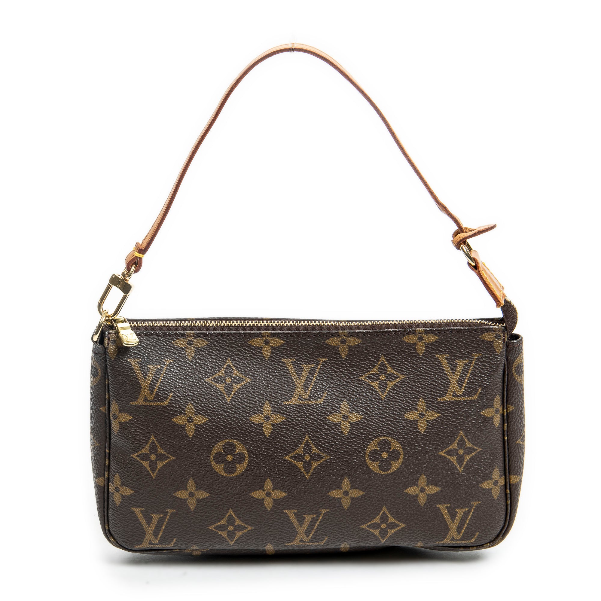 Handbag Accessory Pouch Brown Monogram Canvas