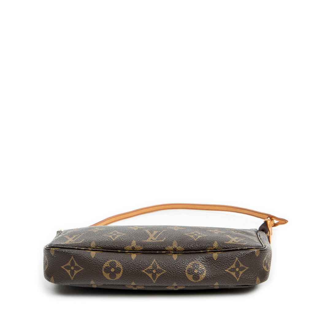 Handbag Accessory Pouch Brown Monogram Canvas