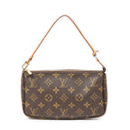 Handbag Accessory Pouch Brown Monogram Canvas