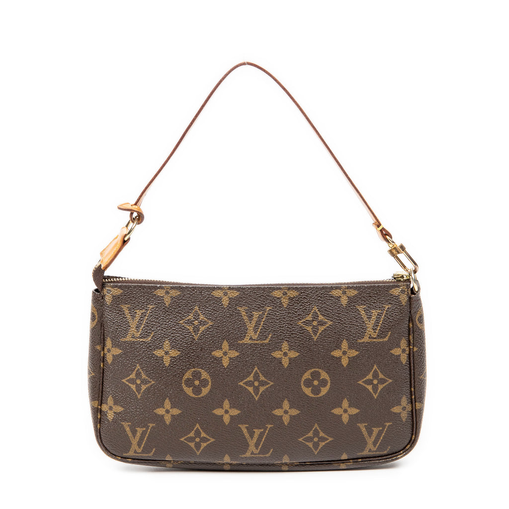 Handbag Accessory Pouch Brown Monogram Canvas