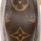 Handbag Accessory Pouch Brown Monogram Canvas