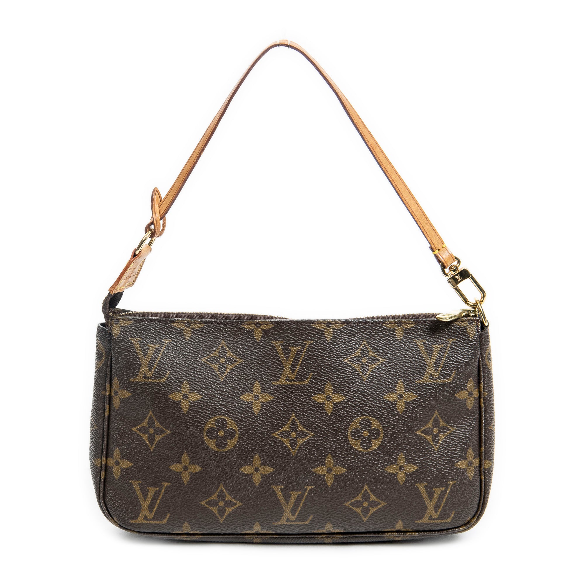Handbag Accessory Pouch Brown Monogram Canvas