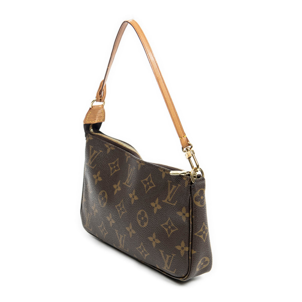Handbag Accessory Pouch Brown Monogram Canvas
