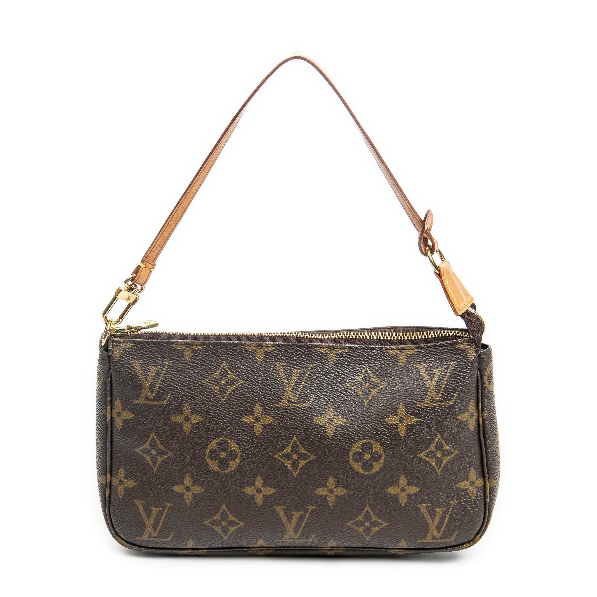 Handbag Accessory Pouch Brown Monogram Canvas