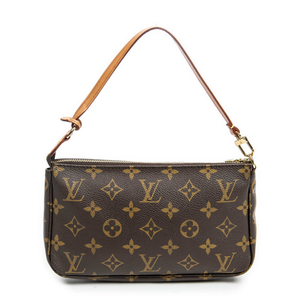 Handbag Accessory Pouch Brown Monogram Canvas