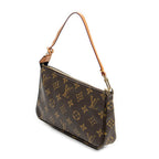 Handbag Accessory Pouch Brown Monogram Canvas