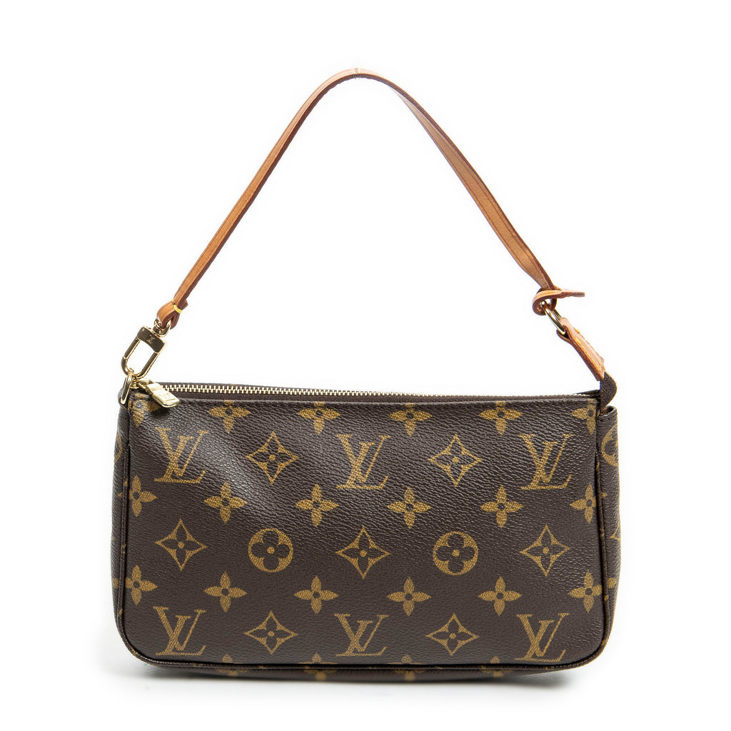 Handbag Accessory Pouch Brown Monogram Canvas