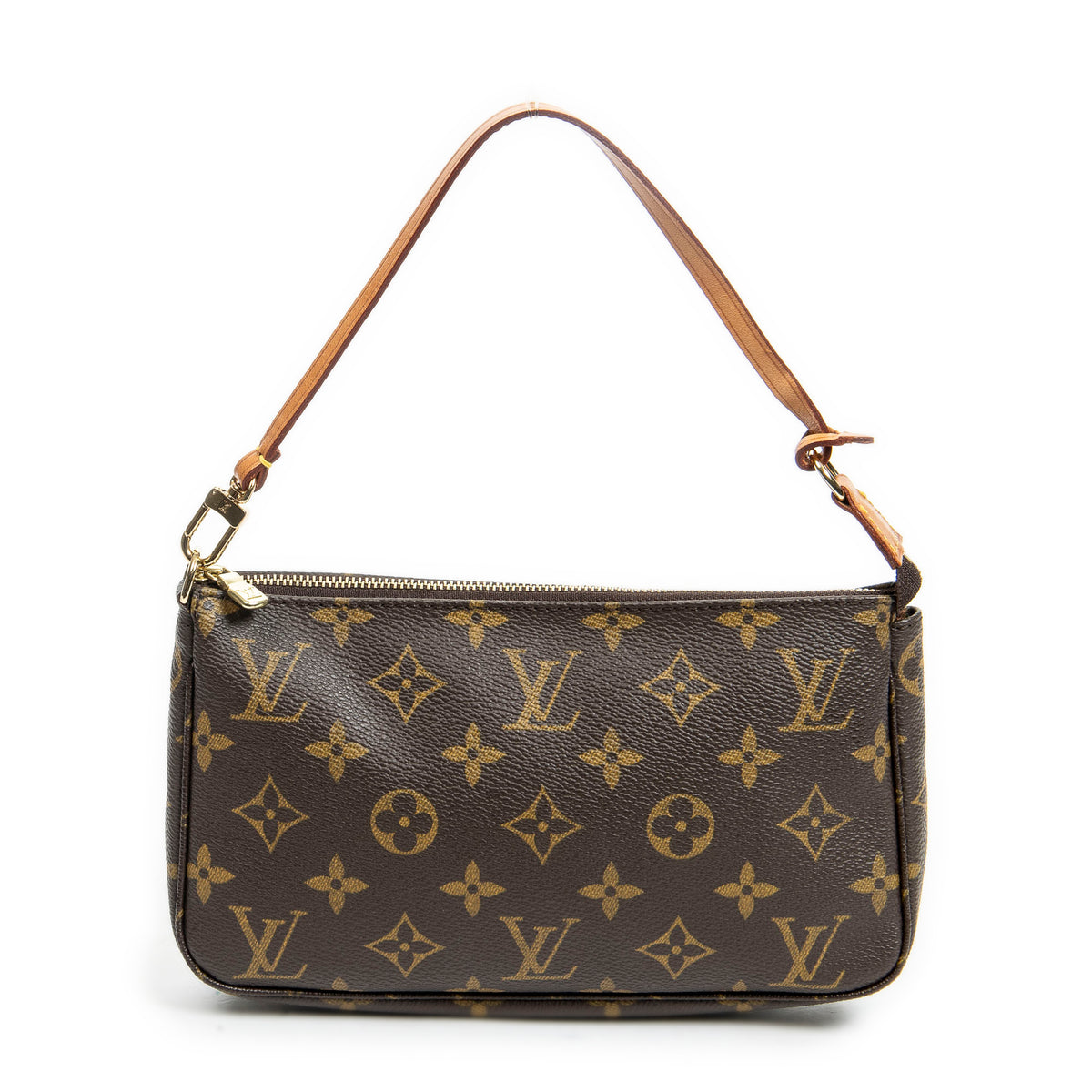 Handbag Accessory Pouch Brown Monogram Canvas