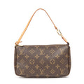 Handbag Accessory Pouch Brown Monogram Canvas