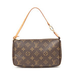 Handbag Accessory Pouch Brown Monogram Canvas