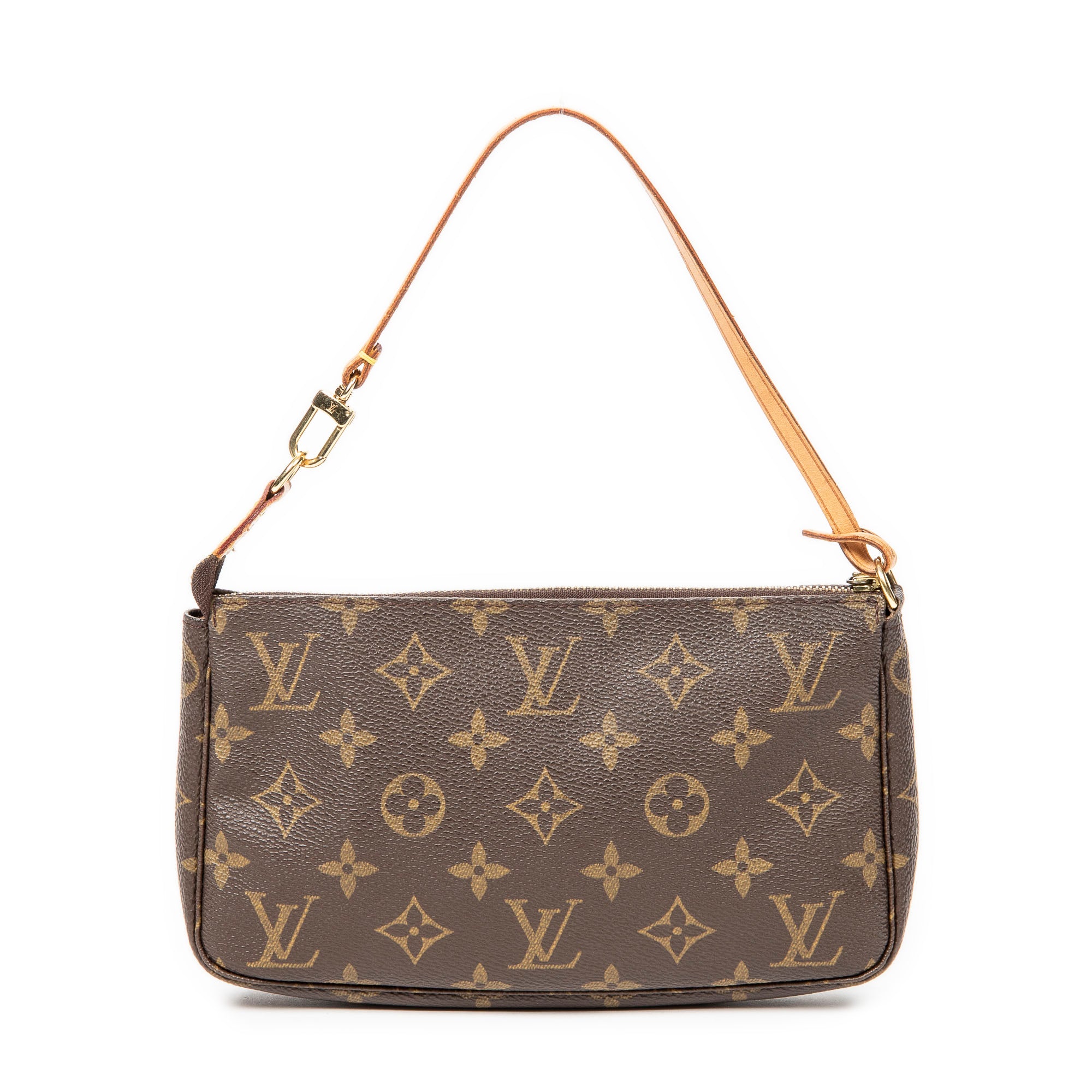 Handbag Accessory Pouch Brown Monogram Canvas