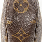 Handbag Accessory Pouch Brown Monogram Canvas