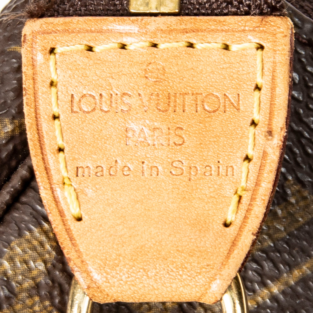 Handbag Accessory Pouch Brown Monogram Canvas