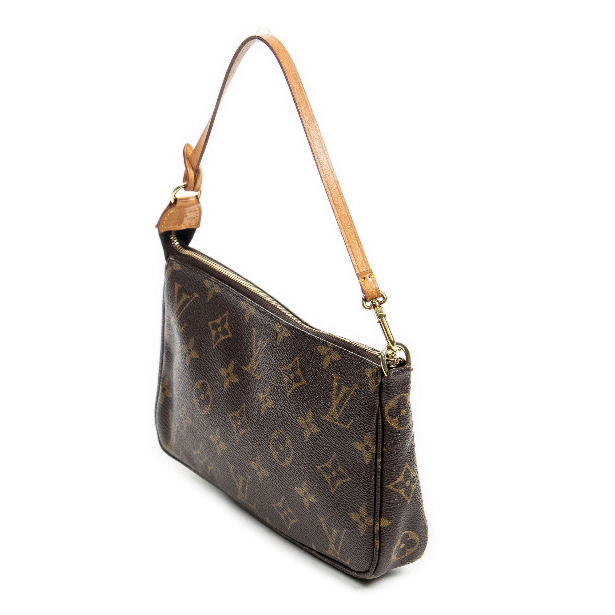 Handbag Accessory Pouch Brown Monogram Canvas