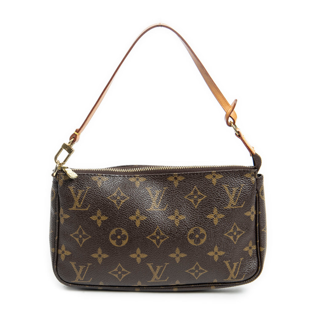 Handbag Accessory Pouch Brown Monogram Canvas