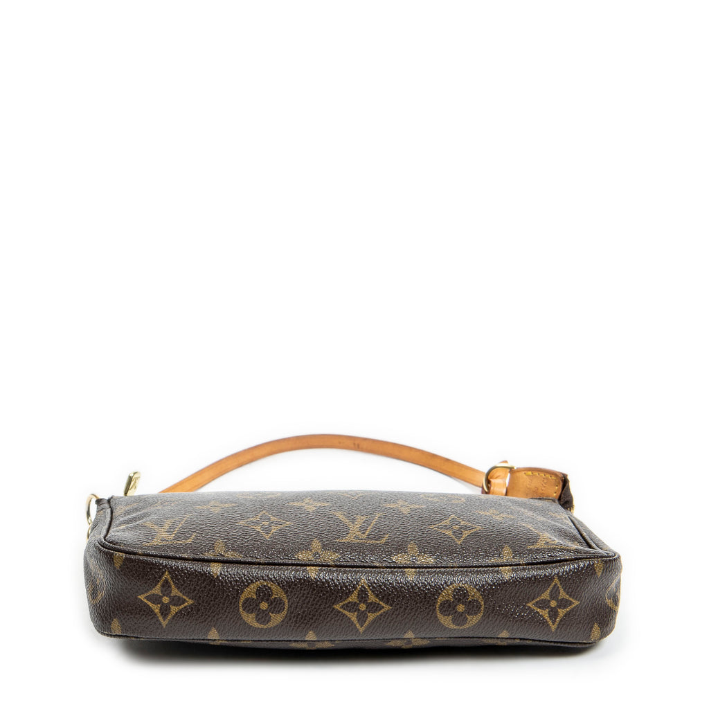 Handbag Accessory Pouch Brown Monogram Canvas