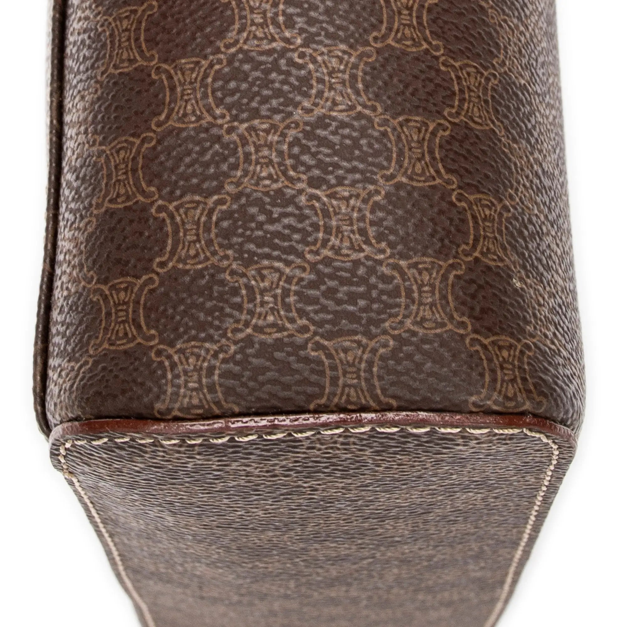 Celine - Trousse de toilette vintage à anse supérieure - Marron