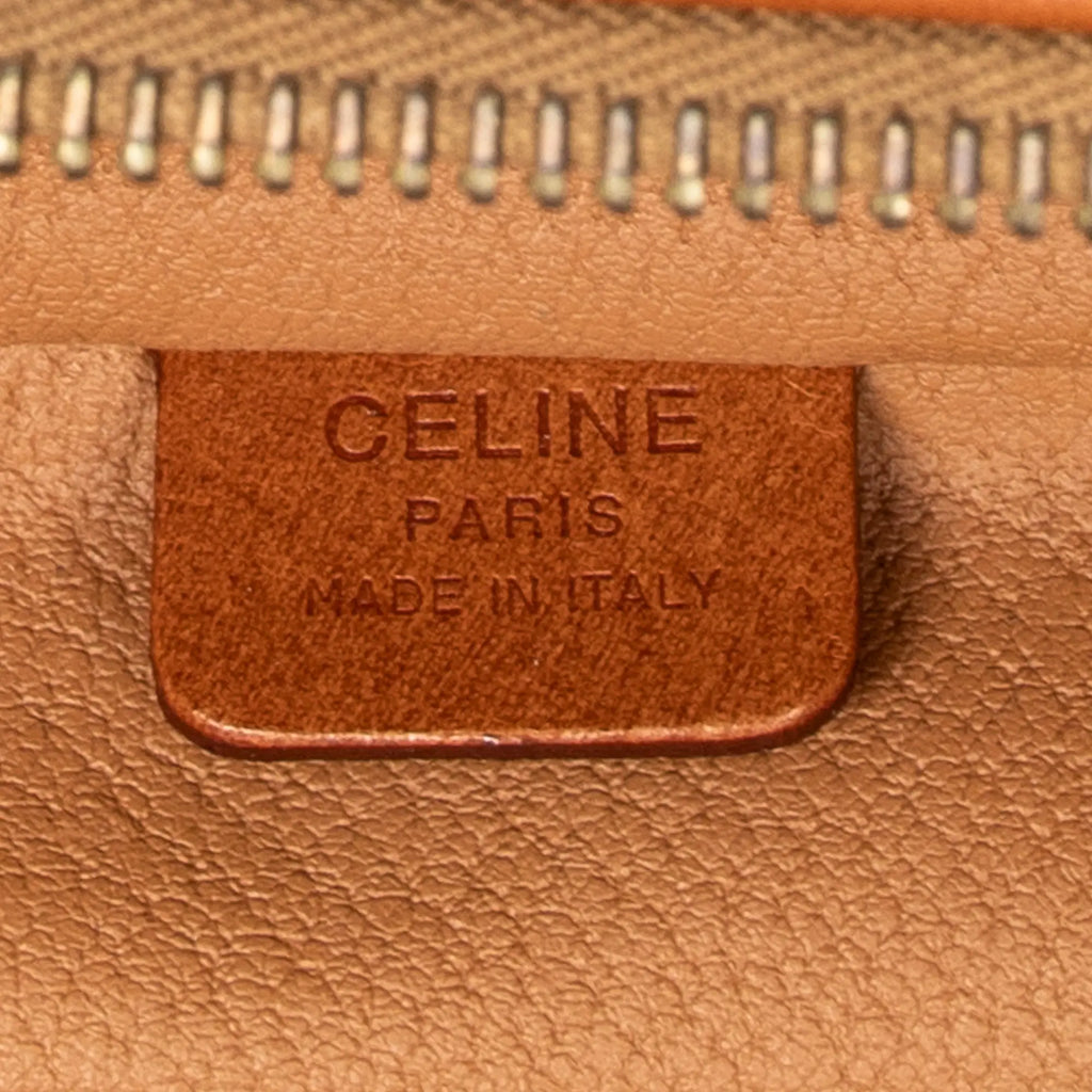 Celine - Trousse de toilette vintage à anse supérieure - Marron