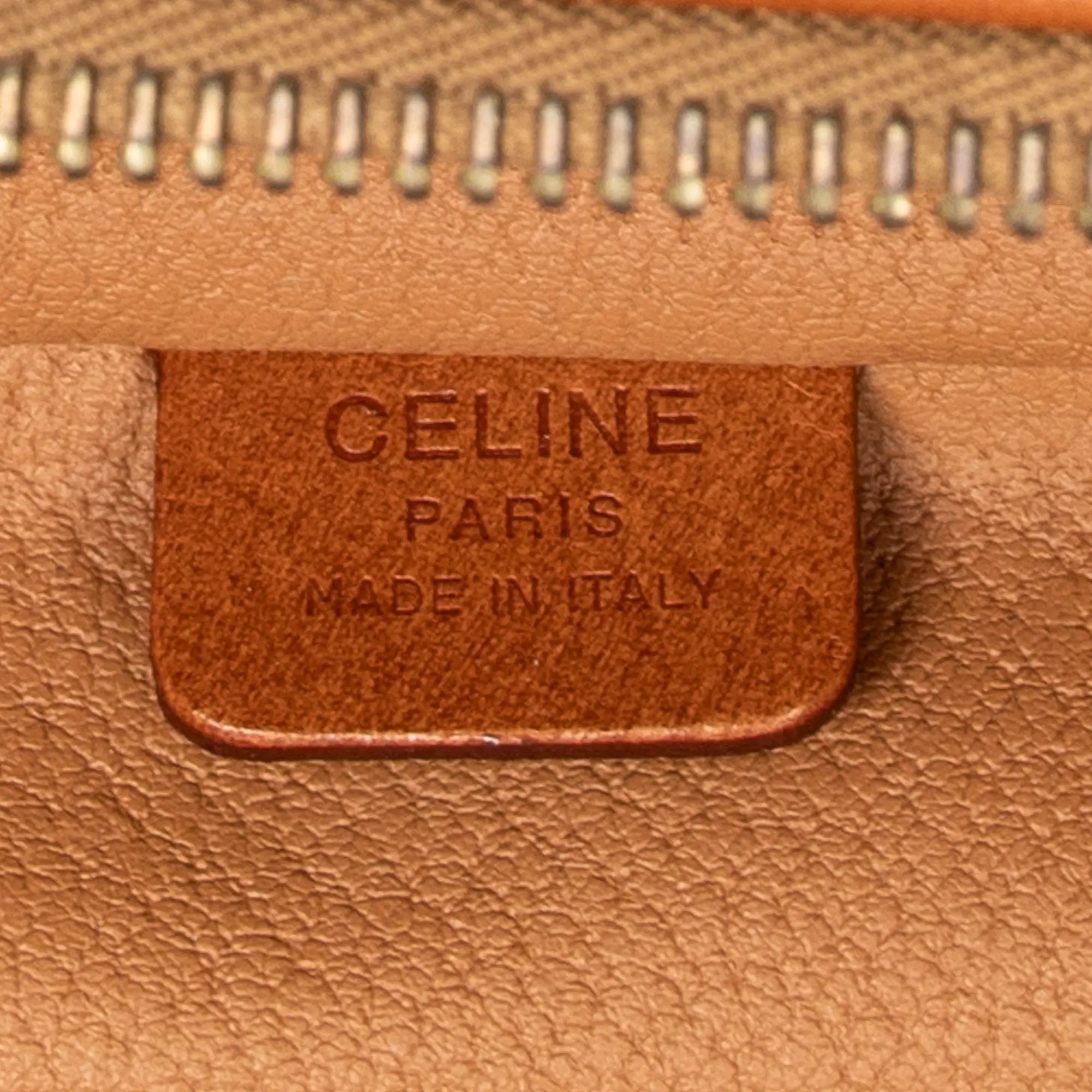 Celine - Trousse de toilette vintage à anse supérieure - Marron