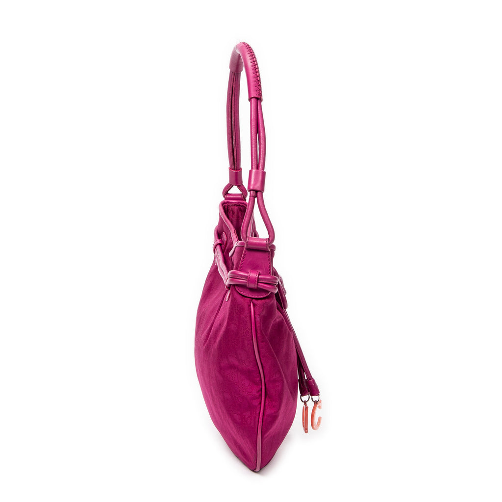 Shoulder Bag Bow Trotter Hobo Magenta Diorissimo Canvas