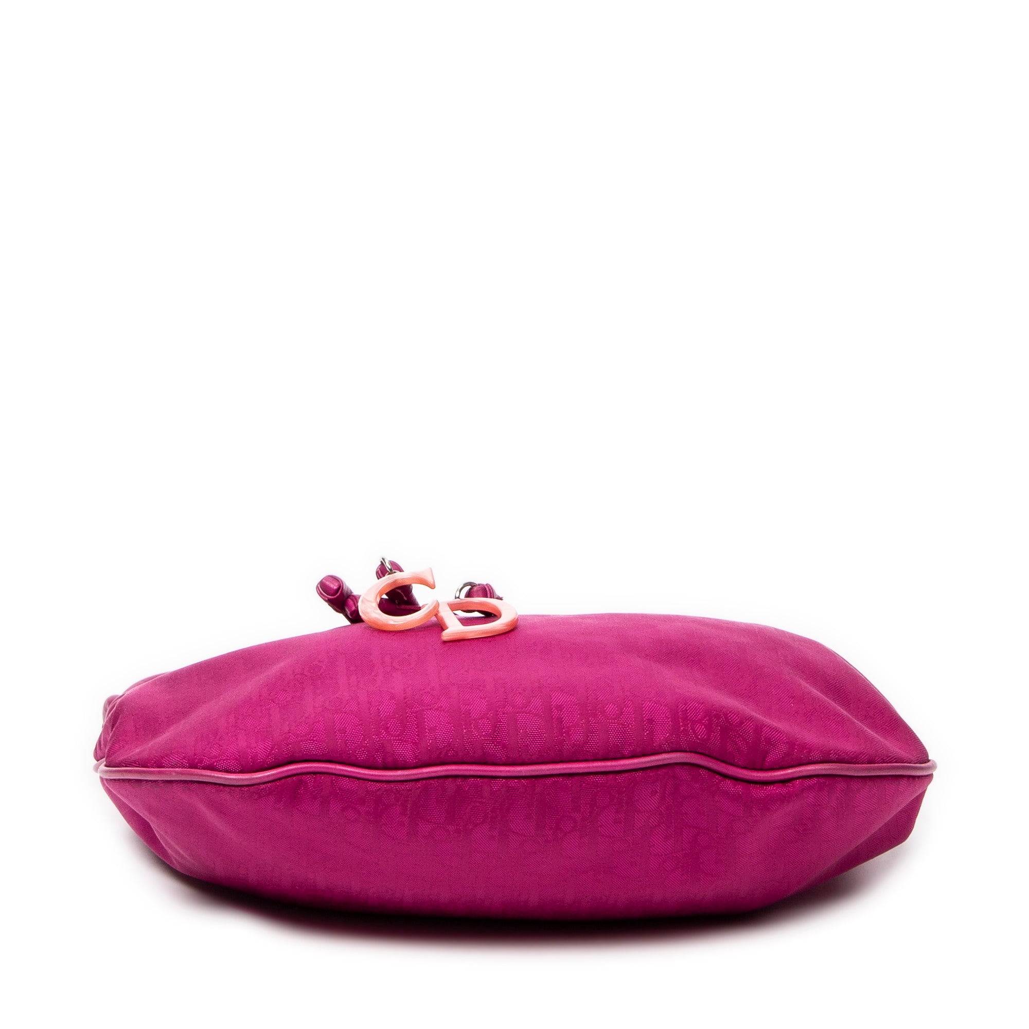 Shoulder Bag Bow Trotter Hobo Magenta Diorissimo Canvas